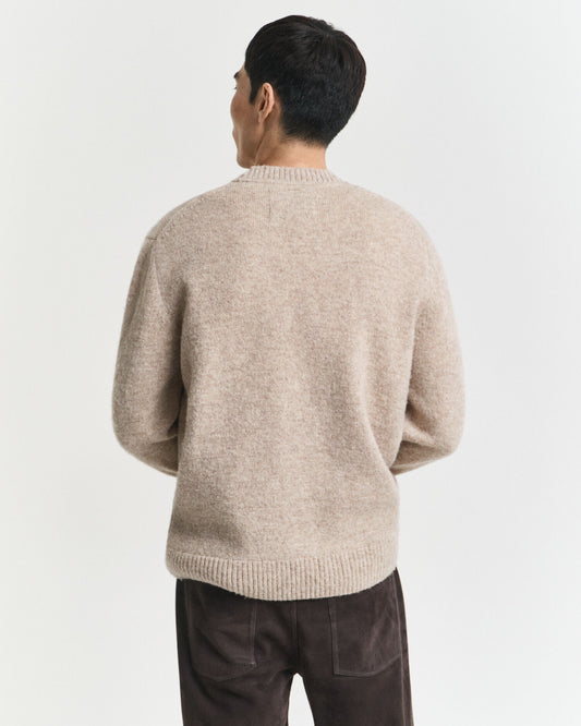 Pullover aus schottischer Wolle mit Rundhalsausschnitt