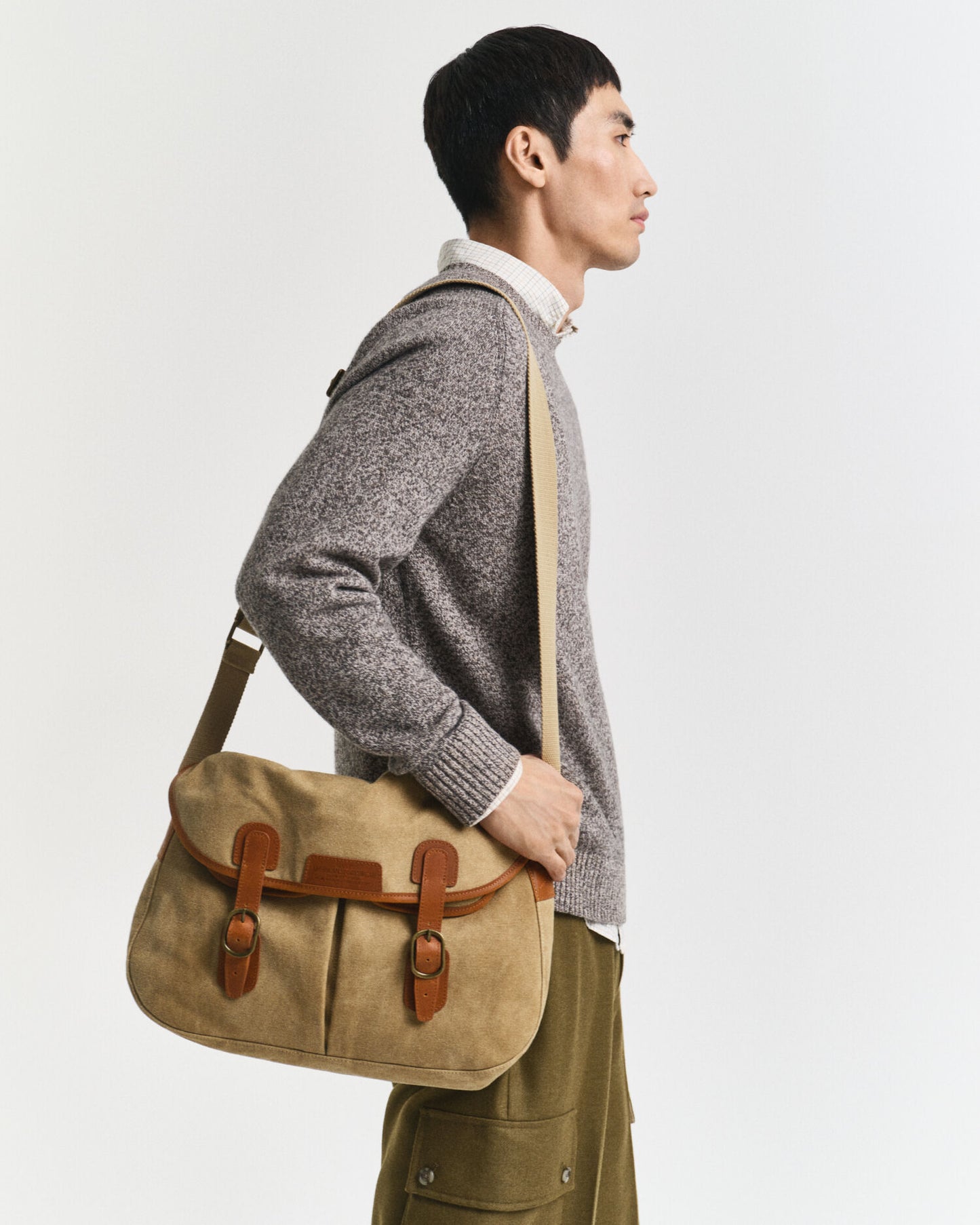 Angeltasche aus gewaschenem Canvas
