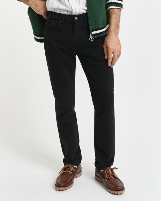 Jean slim coupe droite couleur sable