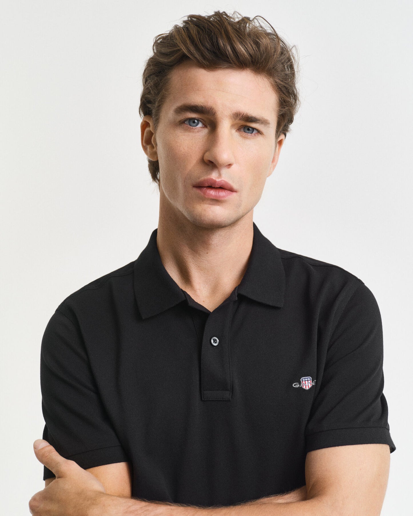 Regular Fit Shield Pique Polo Shirt