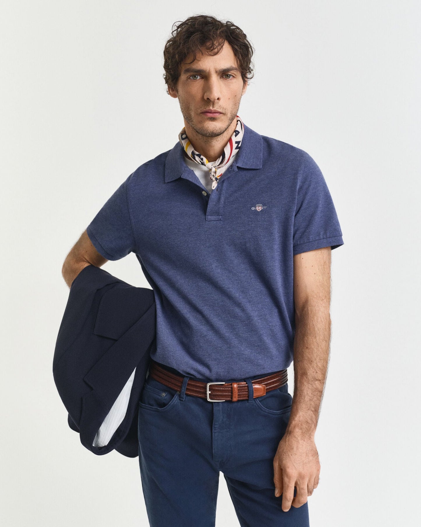 Polo en piqué coupe droite Shield