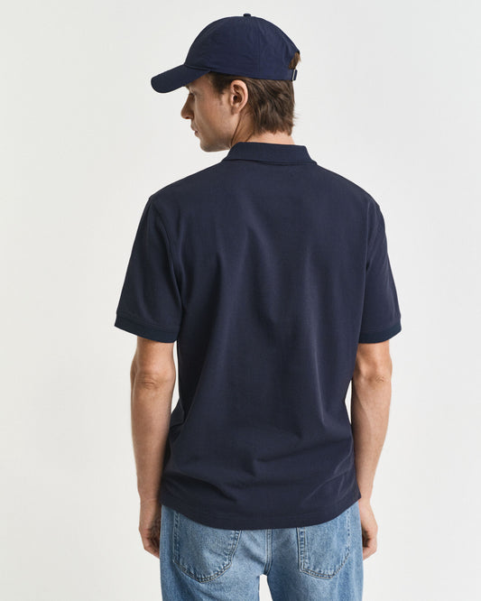 Contrast Pique Polo Shirt