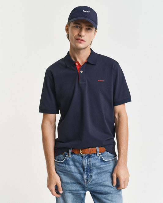Contrast Pique Polo Shirt