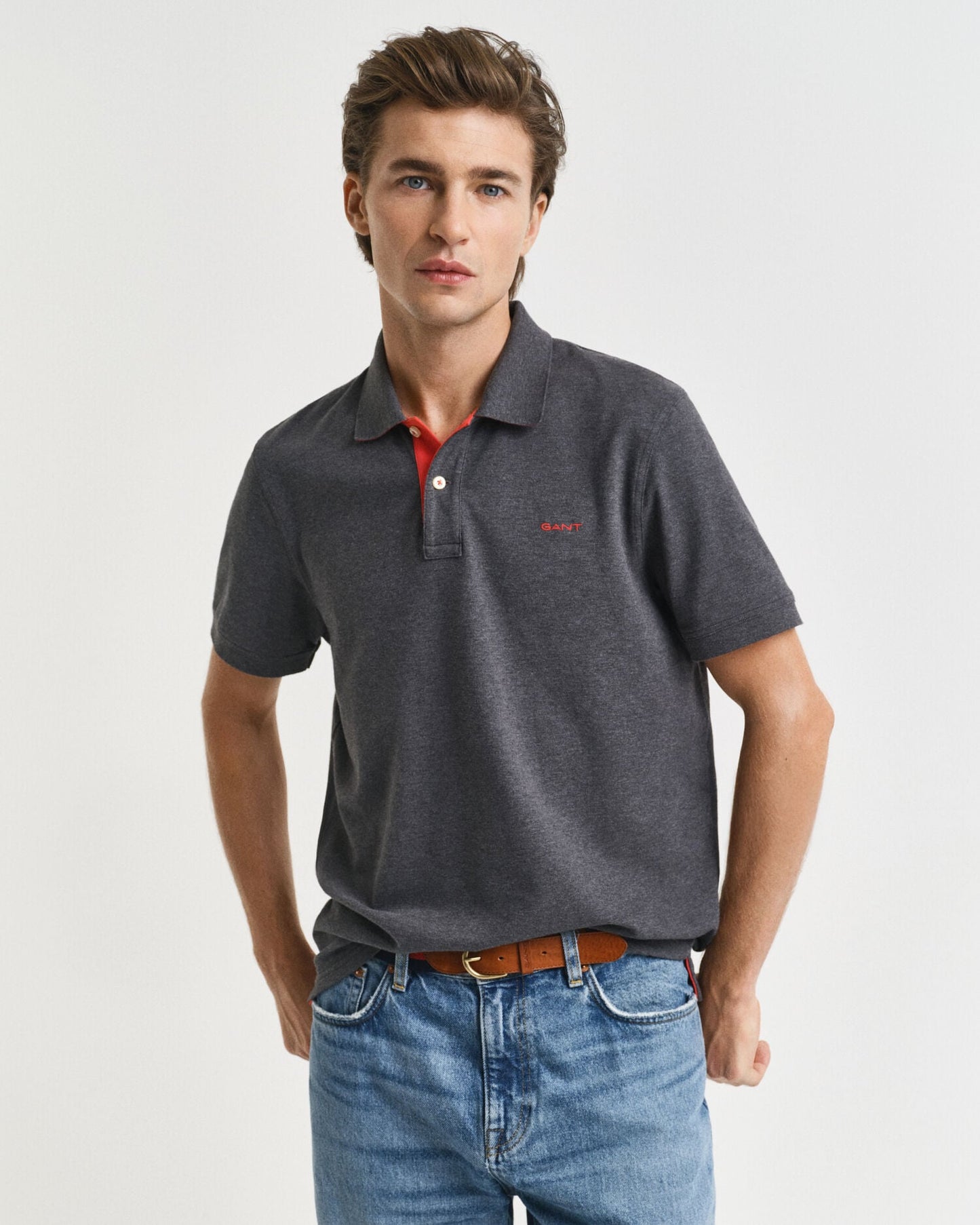 Piqué-Poloshirt mit Kontrastdetails